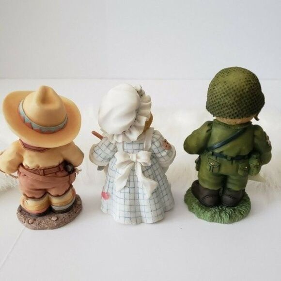 Cherished Teddies Collection Lot 2 figurines Cowboy & Emily bears - Picture 6 of 7
